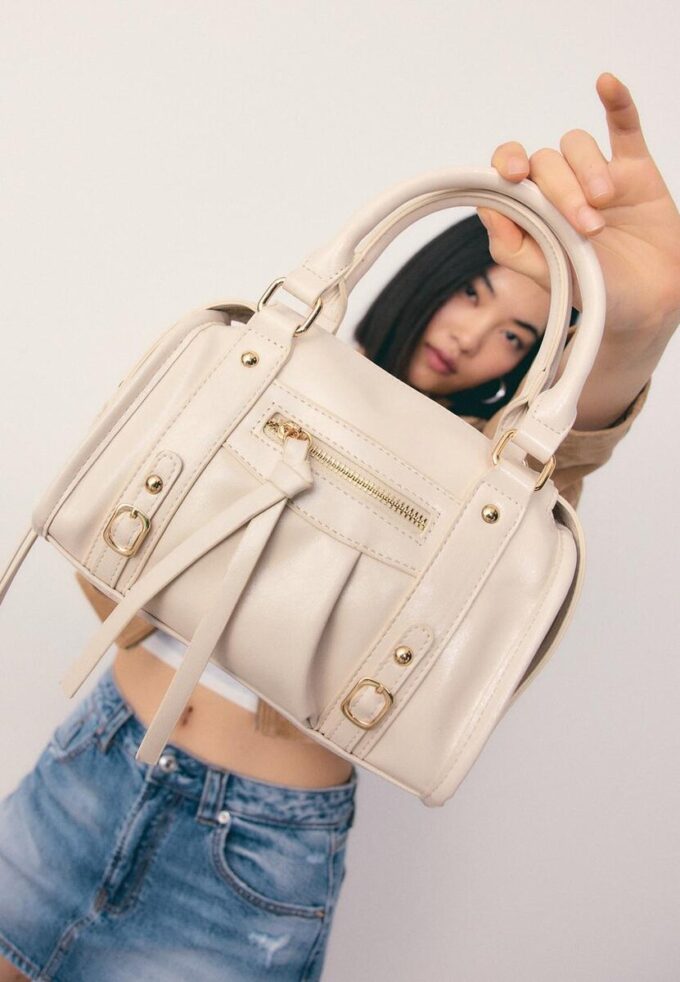 Zipped Crossbody Bowling Bag