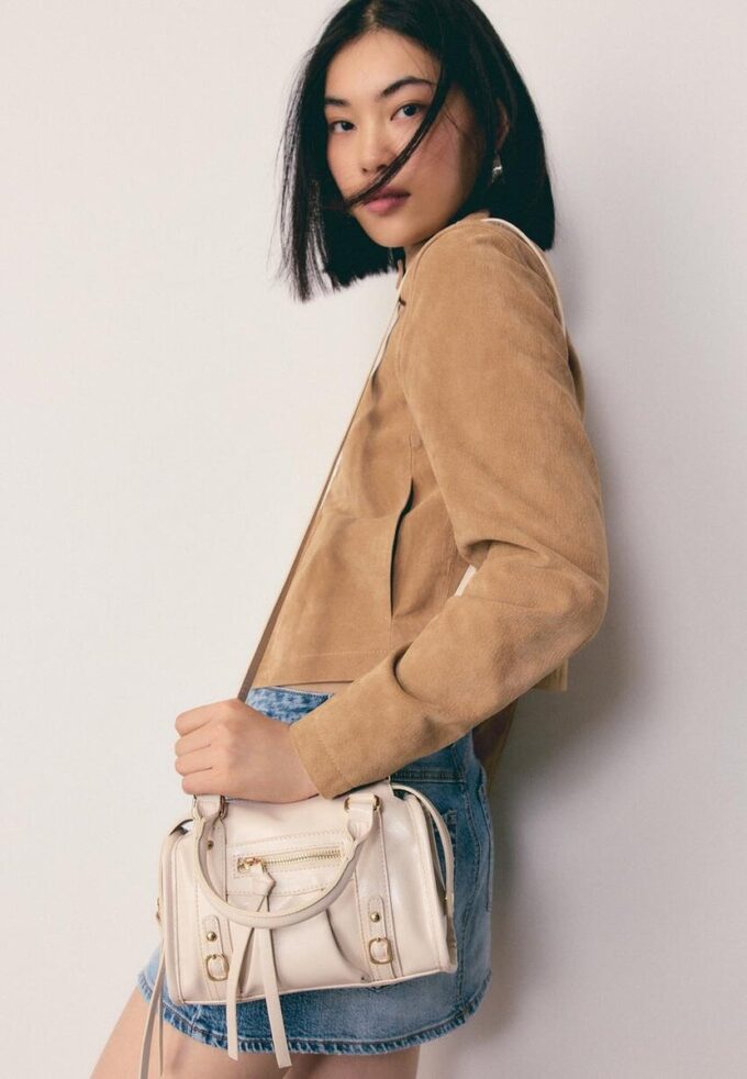 Zipped Crossbody Bowling Bag